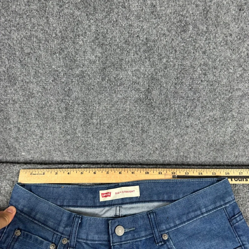 Levis Jeans Boys Size 14 Husky Blue 514 Straight Leg Medium Wash Denim Classic
